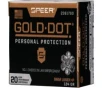 Speer Ammo 23617GD Gold Dot Personal Protection 9mm Luger  P 124 gr Hollow Point  HP  - 20rd Box