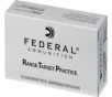 Federal RTP9115 Range and Target 9mm Luger 115 gr Full Metal Jacket  FMJ  - 50rd Box