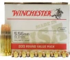 Winchester Ammo USA556L2 Case  5 56 Nato  55 Grain  Brass  Boxer  FMJ  Reloadable - 800 Round Case