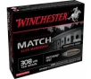 Winchester Ammo S308M2 Match 308 Win 169 GRBoat-Tail Hollow Point  BTHP  - 20rd Box