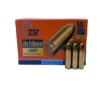 ZSR 9MM Ammunition  Brass Cased  Boxer Primed Nato Spec  Reloadable  Non-Corrosive  115 Grain FMJ - 50 Rd Box