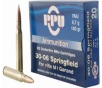 PPU PP3006G Standard Rifle 30-06 150 GR Full Metal Jacket - 20rd Box