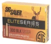 Sig Sauer E300H120 300 Blackout Elite Hunting 300 AAC Blackout Whisper  7 62X35mm  120 GR Open Tip Match - 20rd Box