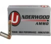 Underwood Ammo 45 Colt 250gr Full Metal Jacket Flat Nose Nickel-Plated Brass Case 50 Rounds