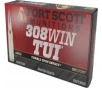 Fort Scott Munitions Tumble Upon Impact  TUI  308 Win 165gr Solid Copper Spun 20 Rounds Brass Case