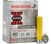 Winchester Ammo XU20H6 Super-X Heavy Game Load 20GA 2 75  1oz  6 Shot - 25sh Box