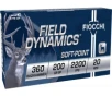 Fiocchi Field Dynamics  360 Buckhammer 200gr Soft Point 20 Rounds Brass Case