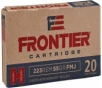 Frontier Cartridge FR100 Frontier  223 5 56 NATO 55 GR Full Metal Jacket  Brass  Boxer  Reloadable - 20 Rounds   Box - 500 Round Case