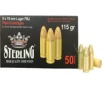 Sterling 9mm 115gr FMJ Brass Ammunition - 50 rounds - 8698779955748