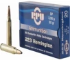 PPU PP223S Standard Rifle  223 5 56 NATO 55 GR Soft Point - 20rd Box