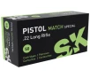 SK Pistol Match Special  22 LR Ammunition