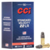 CCI Standard Velocity 22 LR - 40 Grain LRN - 1070 FPS - 50 Rounds - 0035