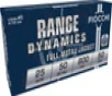 Fiocchi Range Dynamics 25 ACP - 50 Grain FMJ - 800 FPS - 50 Rounds - 25AP