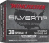 Winchester Silvertip Defense 38 Special  P - 125 Grain JHP - 945 FPS - 20 Rounds - W38PST