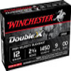 Winchester Double X 12 Gauge - 2 75  - 00 Copper-Plated Buckshot - 9 Pellets - 1450 FPS - 5 Rounds - SB1200