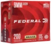 Federal Champion Training 9mm - 115 Grain FMJ - 1125 FPS - 200 Rounds - WM51992
