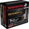 Winchester Defender 9mm - 147 Grain Bonded JHP - 1000 FPS - Low Flash - 20 Rounds - S9MMPDB1