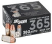 Sig Sauer Elite Defense 365 380 ACP - 90 Grain V-Crown JHP - 980 FPS - 20 Rounds - E380A1-365-20