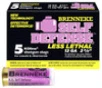 Brenneke Self Defense Less Lethal 12 Gauge - 2 75  - 1 3oz Payload - 315 FPS - 5 Rounds - SL-122SDLL