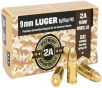 Patriot Sports 9mm - 124 Grain FMJ - 50 Rounds - P9MM124F
