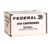 Federal 223 Rem - 55 Grain FMJ - 3240 FPS - 500 Rounds - FC223F500