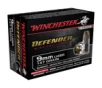 Winchester Defender 9mm Luger 147 Grain Ammunition  20 Rounds