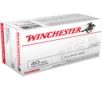 Winchester USA  40 S W Ammunition 100 Rounds FMJ 165 Grains