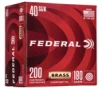 Federal 40 S W 180 gr Full Metal Jacket  FMJ  200 Bulk Box