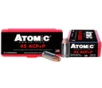 Atomic 45 ACP  P 230 gr Bonded Match Hollow Point Handgun Ammo