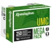 Remington 40 S W 180 gr Full Metal Jacket Mega Pack 250 Per Box Handgun Ammo