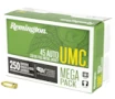 Remington UMC Mega Pack 45 ACP 230 gr Full Metal Jacket  FMJ  250 Per Box Handgun Ammo