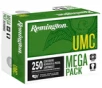 Remington 40 S W 165 gr Full Metal Jacket Mega Pack 250 Per Box Handgun Ammo