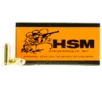 HSM 10MM2N Training  10mm Auto 180 gr Full Metal Jacket  FMJ  50 Bx  20 Cs