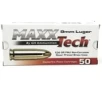 MaxxTech PTGB9124B 9mm Luger 124 gr Full Metal Jacket  FMJ  50rds