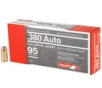 Aguila 1E802110 Pistol  380 ACP 95 gr Full Metal Jacket  FMJ  50 Bx