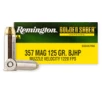 Remington Golden Saber Defense 357 Mag 125 gr Brass Jacket Hollow Point  BJHP  Handgun Ammo
