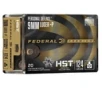 Federal P9HST3S Premium Personal Defense 9mm Luger 124 gr HST Jacketed Hollow Point 20 Bx