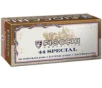 Fiocchi 44SCA Cowboy Action  44 Spec 210 gr Lead Flat Point 50 Bx  10 Cs
