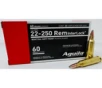 Aguila 22-250 Rem 60 gr InterLock Boat Tail Soft Point 20 Per Box