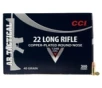 CCI 956 Target  amp  Plinking AR Tactical 22 LR 40 gr Copper-Plated Round Nose 300 Bx  10 Cs