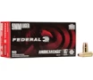 Federal AE9FP American Eagle Handgun 9mm Luger 147 gr Full Metal Jacket Flat Point 50 Per Box