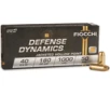 Fiocchi 40SWE Defense Dynamics 40 S W 180 gr Jacketed Hollow Point 50 Per Box