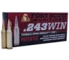 Fort Scott Munitions 243058SCV Tumble Upon Impact  TUI  Rifle 243 Win 58 gr Solid Copper Spun 20 Per Box 