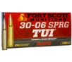 Fort Scott Munitions 3006168SCV Tumble Upon Impact  TUI  Rifle 30-06 Springfield 168 gr Solid Copper Spun 20 Per Box