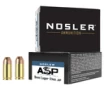 Nosler Assured Stopping Power Handgun 9mm Luger 124 gr Jacket Hollow Point 20 Per Box