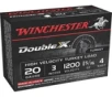 Winchester Ammo STH2034 Double X High Velocity 20 Gauge 3  1 5 16 oz 4 Shot 10 Bx  10 Cs