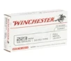Winchester Ammo W223K USA  223 Rem 55 gr Full Metal Jacket  FMJ  20 Bx 50 Cs