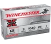 Winchester Ammo Super X 12 Gauge 3  1 Buck Shot 5 Per Box  50 Case - XB1231