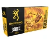 Browning BXS Copper Expansion 308Win Ammunition - 150gr Lead Free Solid Expansion Polymer Tip - 20 Per Box 10 Case - B192403081