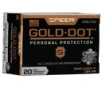 Speer Ammo 23617GD Gold Dot Personal Protection 9mm Luger  P 124 gr Hollow Point  HP  20 Bx